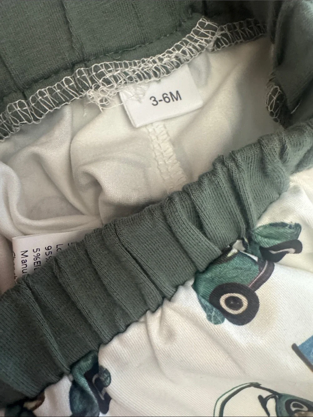 Kids Pajama Pant Set - Beige Fishing & White Golf Print Bundle NWOT Baby Boy Lot